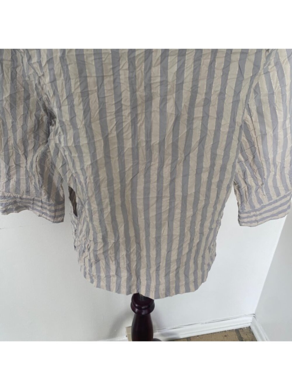 Kozan Crinkle Striped Zipper Top / Blazer - Picture 12 of 12